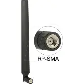 DeLOCK WLAN antenne RP-SMA stekker 5–7 dBi omnidirectioneel draaibaar kante