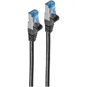 Shiverpeaks Cat6A S/FTP, afgeschermde netwerkkabel, zwart, 5 meter
