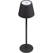 Goobay LED-tafellamp | 37 cm hoog | warm wit | dimbaar | oplaadbaar (USB-C) | zwart | IP44