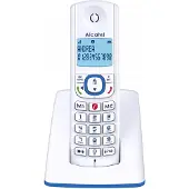 Alcatel F530, DECT-telefoon, Draadloze headset, Luidsprekerfunctie, 50 nummers, Identificatie van de beller, Blauw, Wit