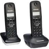 Panasonic KX-TG1612, DECT-telefoon, 50 nummers, Identificatie van de beller, Zwart, Wit