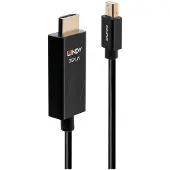 Lindy 40921 DisplayPort-kabel HDMI Aansluitkabel Mini DisplayPort-stekker, HDMI-A-stekker 1.00 m Zwart