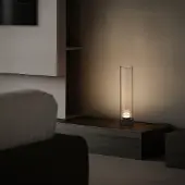 Lyora Design tafellamp Brielle antraciet met mokka glas
