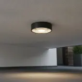 Lyora Strakke plafondlamp Grix zwart