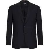 BOSS Heren Colbert met Revers (Zwart)