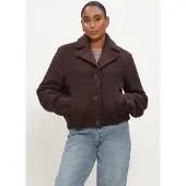 NUKUS Nkf12010 334 madelin jacket boucle chocolate