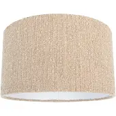 QAZQA Stoffen lampenkap beige met bouclé stof 35/35/20