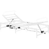 vidaXL Elektrisch Verstelbaar Bed Frame Wit 90 x 200 cm Staal