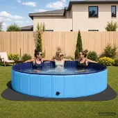 Syfax Zwembad Grondmat 49 st Ø 408 cm Rond EVA Schuim Zwart