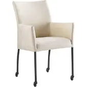 Pronto Wonen Eetkamerstoel Sessione - Beige - stof - 4 Poten -