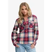 Superdry Blouse donkerblauw / rood / donkerrood / wit