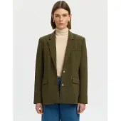 Selected Klassieke Pasvorm Blazer Dames Bruin 44