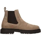 Manfield Taupe suède chelsea boots | Maat 43
