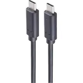 Shiverpeaks USB Kabel 3.2 USB Typ C Stecker auf USB Typ C Stecker, Gen 2x2 schwarz, 1,5m