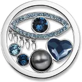 Mi Moneda Eye Grey Steel Munt SW-EYE-36-L (Maat L)