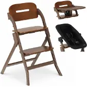 Deryan Oak Luxe Kinderstoel met Bouncer - Donkerbruin