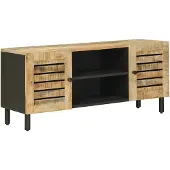 vidaXL Opbergkasten Naturel 105 x 33 x 46 cm Massief Mango Hout