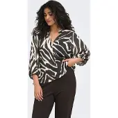ONLY Carcarrie Blouse Dames Grijs 54