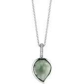 Ti sento Dames Hanger - 925 zilver - Groen - 6777GG