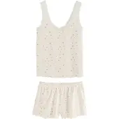 Next Korte pyjama groen / oudroze / wit