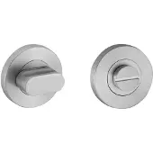 Intergriff Rozet met toilet / badkamersluiting 53,5x8,5 mm geborsteld RVS