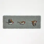 Homescapes Robin-deurmat – Kokosmat die vuil opvangt, 25 x 75 cm
