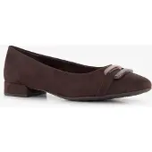 Jana dames ballerina bruin maat 36