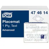 Tork 474614 placemat text advanced 42x30 cm 2500 stuks (474614)