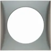 Berker Afdekraam Flow 1-Vaks RVS Mat Gelakt