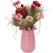 Maxifleur Kunstplanten Kunstboeket Inge Dordrecht 35 cm roze