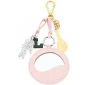 Lacoste sleutelhanger Mirror Racket Croc Charm Nidus roze