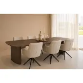 LivingFurn - Tyler eettafel 300 cm - bruin