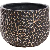 Beliani VENTINA - Bloempot - Zwart - MgO
