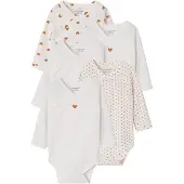 Vertbaudet Set van 5 newborn rompers met lange mouwen