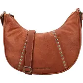 Hide & Stitches Moonbag Schoudertas Redwood Cognac