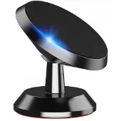 Interlook Aluminium Magnetische Telefoonhouder Zwart - 360° Draaibaar