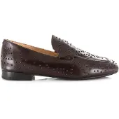 Babouche SIA loafers dark brown Leer Dames | Maat 41