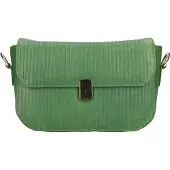 LEATHER DESIGN Crossbody Schoudertas Lily Groen