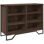 vidaXL Dressoir 101x35,5x74,5 cm bewerkt hout bruin eikenkleur