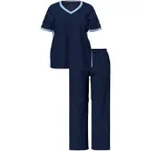Ulla Popken Pyjama nachtblauw