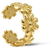 Karma Earcuff Bloemen Goudkleurig
