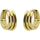 Karma Oorringen triple tube Goud