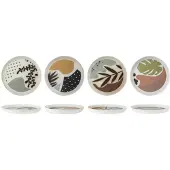 COSY&TRENDY Stephano Leaf Mini Plate D12cm 4 Ass