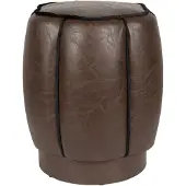 Dutchbone Poef Donna Dark Brown
