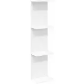 vidaXL Wandplank Wit 25 x 15 x 100 cm Bewerkt hout