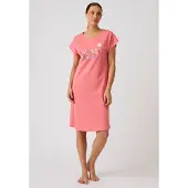 Damart - Nachthemd van puur katoen - Dames - Roze - 38-40 (S)