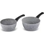 Karaca Gris - Biogranite Sauspannenset – 2-delig – Inductie – Grijs