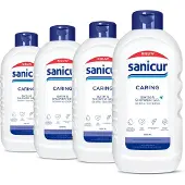 Sanicur Bad & Douche Caring - 4x 1000ml - Voordeelverpakking