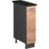 Vicco Apotheekkast Fame-Line, Goudkleurig Eiken/Antraciet, 20 cm, WB Antraciet