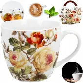 Duo Porseleinen Mok 460ml Met Mandje - Ideaal als cadeau